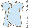Combination underwear, baby clothes, vector illustrations of newborn clothes, single item 92256316
