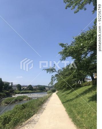 京都, 高野川, 禦影通, 高野川龜石, 下鴨大津線, 禦影橋, 河, 長廊, 步行, 下鴨神社, 觀光景點 92256749