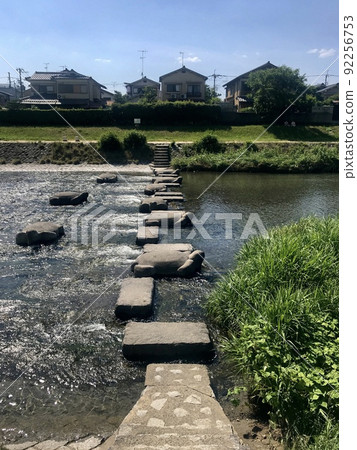 Kyoto, Takano River, Mikage Dori, Takano River Kameishi, Shimogamo Otsu Line, Mikage Bridge, River, Promenade, Walk, Shimogamo Shrine, Sightseeing Spot 92256753