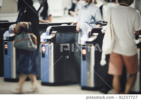 Ticket gate scenery 92257727
