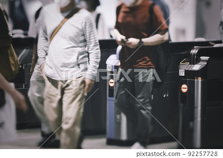 Ticket gate scenery 92257728