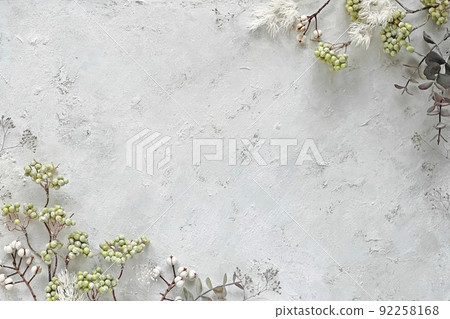 Shabby chic frame of small nuts 92258168