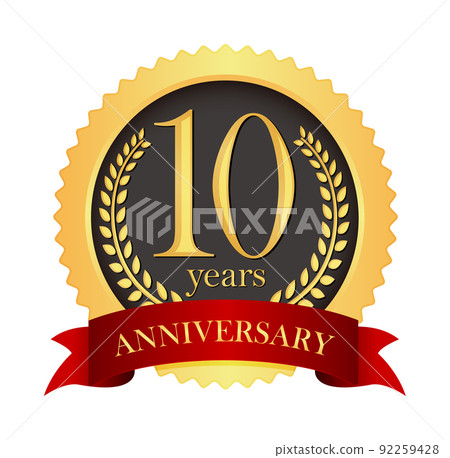Golden Anniversary Medal Icon Illustration (Anniversary / Anniversary) / 10th Anniversary 92259428