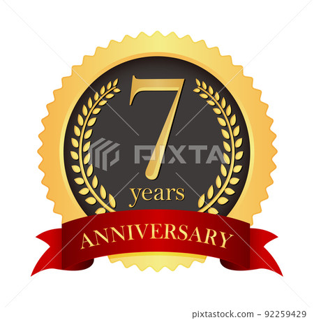 Golden Anniversary Medal Icon Illustration (Anniversary / Anniversary) / 7th Anniversary 92259429