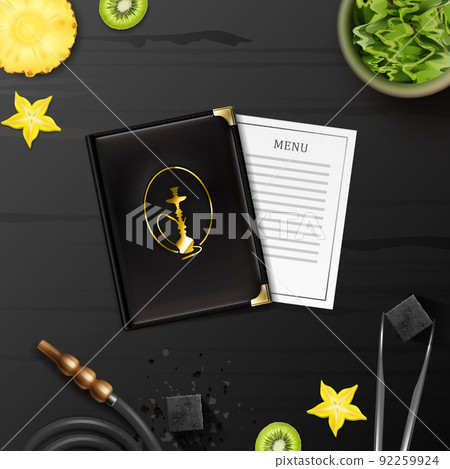 Hookah flat lay Hookah flat lay 92259924