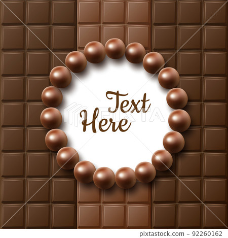 Chocolate flat lay 92260162