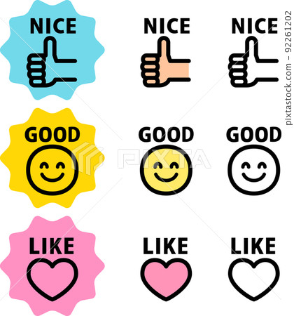 高度評價的圖標集 92261202