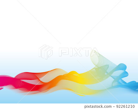 五顏六色,彩虹色,背景,畫線 五顏六色,彩虹色,背景,畫線 92261210