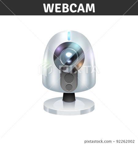 White Webcam Illustration White Webcam Illustration 92262002