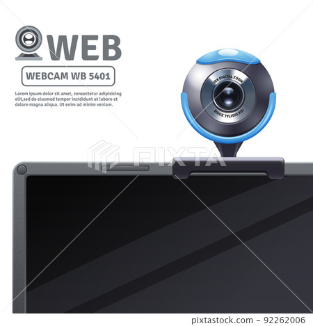 Webcam On Computer Illustration 92262006