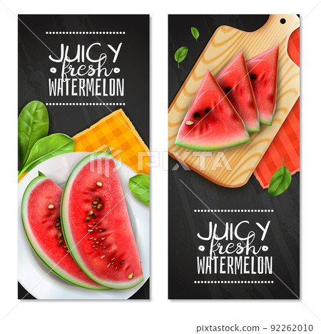 Watermelon Realistic Banners Watermelon Realistic Banners 92262010