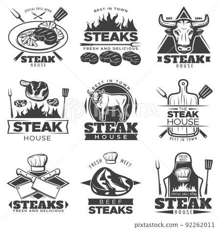 Vintage Steak Label Set Vintage Steak Label Set 92262011