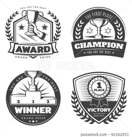 Vintage Sport Prizes Emblems Set 92262051