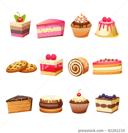 Cakes and sweets set Cakes and sweets set 92262210