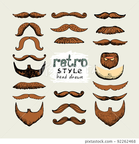 mustaches and beards 92262468