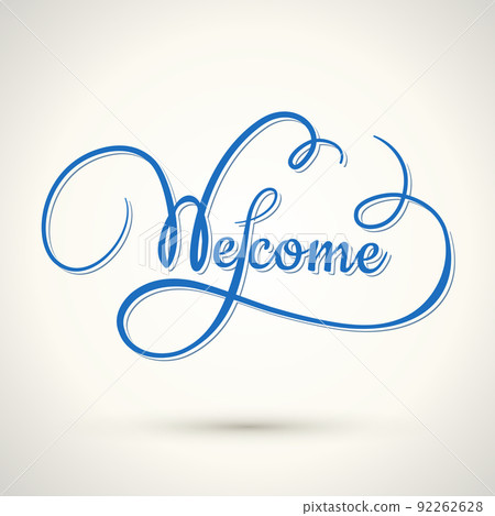 welcome hand lettering 92262628