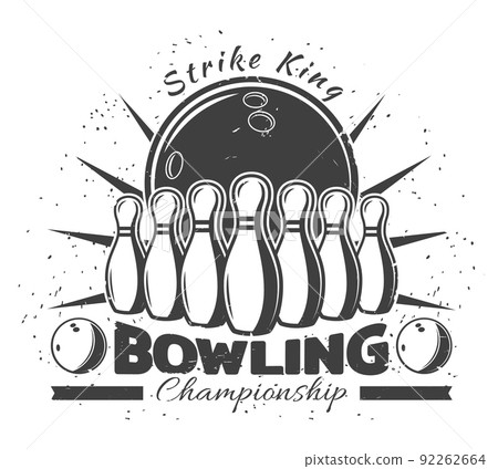 Vintage Bowling Club Template 92262664