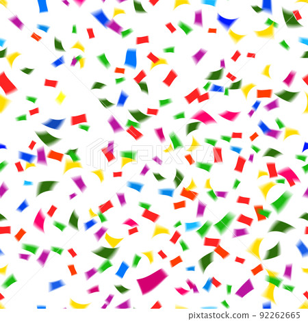 Vibrant seamless pattern of falling confetti 92262665