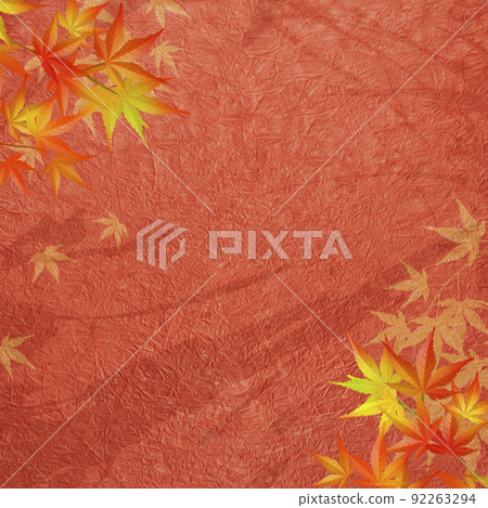 Japanese style background material that feels the autumn season 92263294