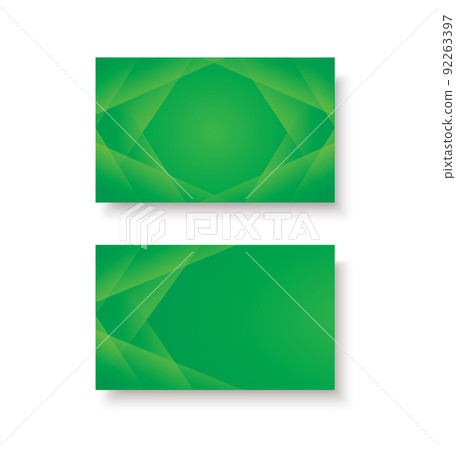 modern green lines double sided business card template 92263397