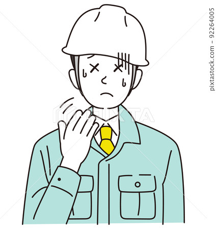 擠在高溫下的工人 92264005