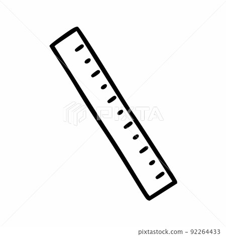 Centimeter ruler. Vector doodle icon. Office supplies. Centimeter ruler. Vector doodle icon. Office supplies. 92264433