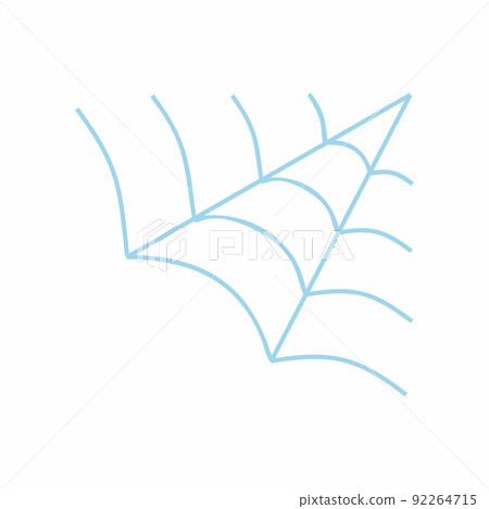 Gossamer. Icon for decorating postcard for Halloween holiday. Gossamer. Icon for decorating postcard for Halloween holiday. 92264715