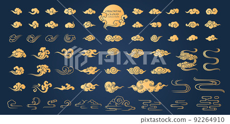 Chinese cloud oriental element vector illustration 92264910