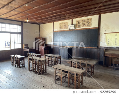 Classroom view of the cape branch school on Shodoshima, Kagawa Prefecture Classroom view of the cape branch school on Shodoshima, Kagawa Prefecture 92265290