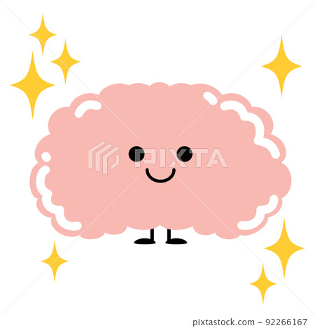 Cute and energetic internal organs brain Cute and energetic internal organs brain 92266167