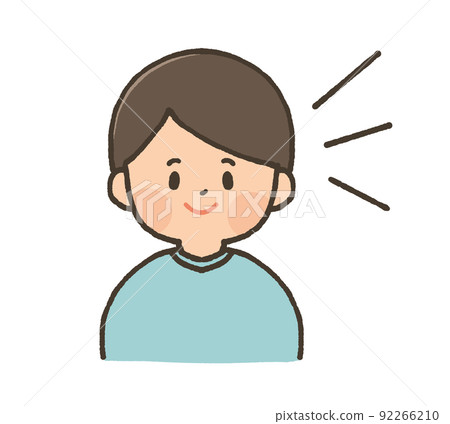 Facial expression illustrations for children and boys 92266210