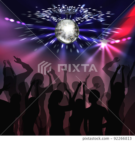Disco party dancefloor 92266813