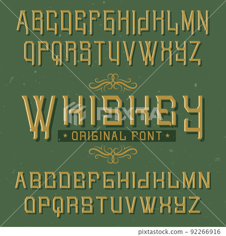 Vintage label typeface Vintage label typeface 92266916