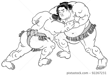 Sumo-e Ukiyo-e Kunisada Utagawa (Rikiya Hiodoshi vs. Mineemon Iwatoyama) Sumo-e Ukiyo-e Kunisada Utagawa (Rikiya Hiodoshi vs. Mineemon Iwatoyama) 92267231