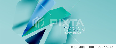Background color abstract overlapping lines. Minimal composition vector illustration for wallpaper banner background or landing page 92267242