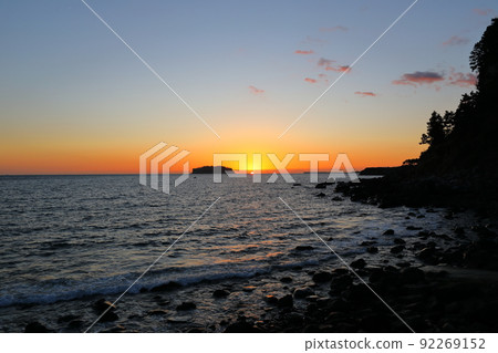 Saeyeongyo 橋, 夜景, 日落, 發光, Beomseong, Saesom, 海, 光, 日落, 發光, 92269152