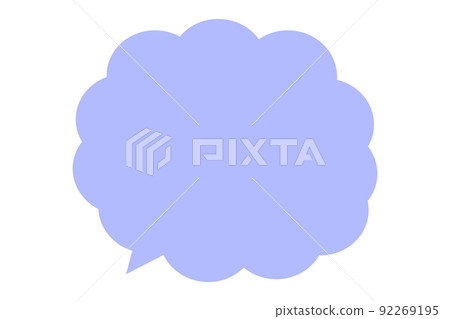 Pop and simple speech bubble separately 92269195