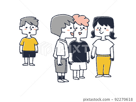 Out-of-group children Parents and staff dealing with problems that occur between children 92270618