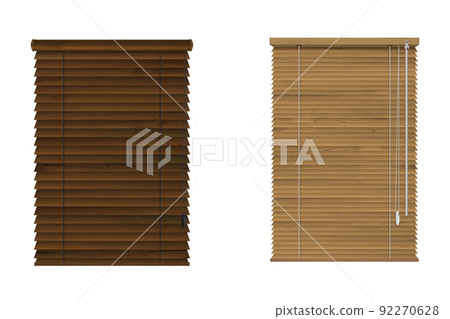Window wooden rolling shutters, venetian blinds 92270628