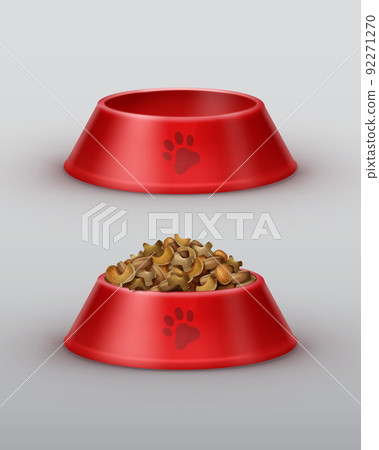 Vector red bowls 92271270