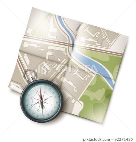 Map and compass 92271450