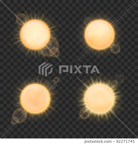 Vector realistic sun on plaid background Vector realistic sun on plaid background 92271745