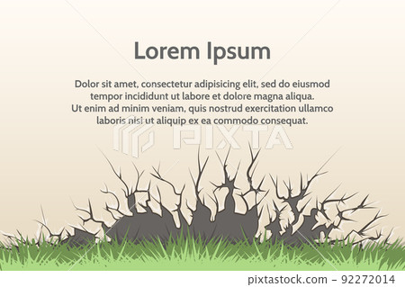 Vector old cracked wall background with sample text 92272014