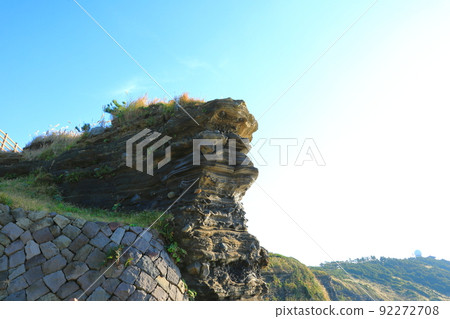 水月峰地質小徑，雪層，海岸，海灘，懸崖，熔岩，Eongal海岸，長廊， 92272708