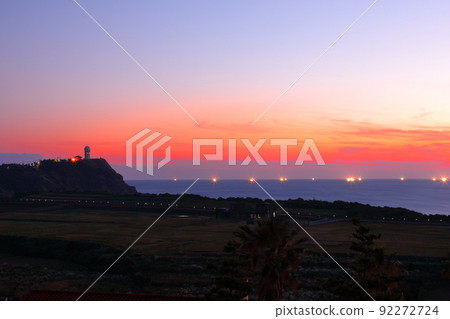Suwolbong geological trail, snow layer, coast, beach, cliff, lava, Eongal coast, promenade, 92272724