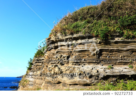 水月峰地質小徑，雪層，海岸，海灘，懸崖，熔岩，Eongal海岸，長廊， 92272733