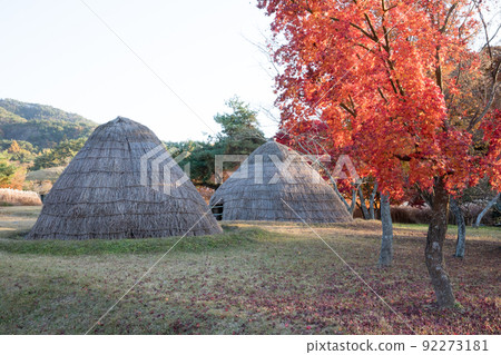 順天南岸邑城石碑公園的紅葉 92273181