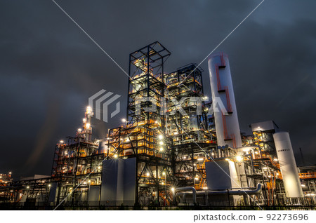 Illuminations at Nakoso Thermal Power Station, Iwaki City, Fukushima Prefecture 92273696