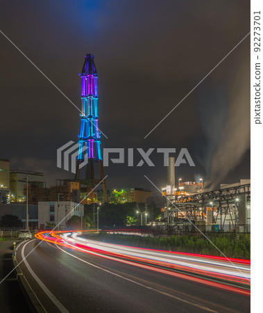 Illuminations at Nakoso Thermal Power Station, Iwaki City, Fukushima Prefecture Illuminations at Nakoso Thermal Power Station, Iwaki City, Fukushima Prefecture 92273701