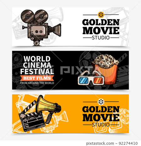 Cinema Horizontal Banners 92274410